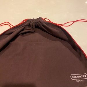 Coach dust bag